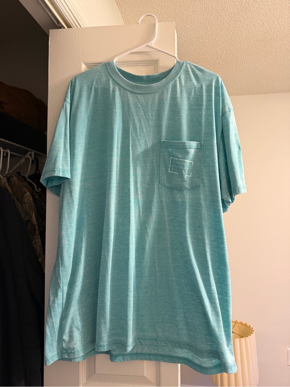 Southern Marsh Men's Teal Short Sleeve Pocket Tee